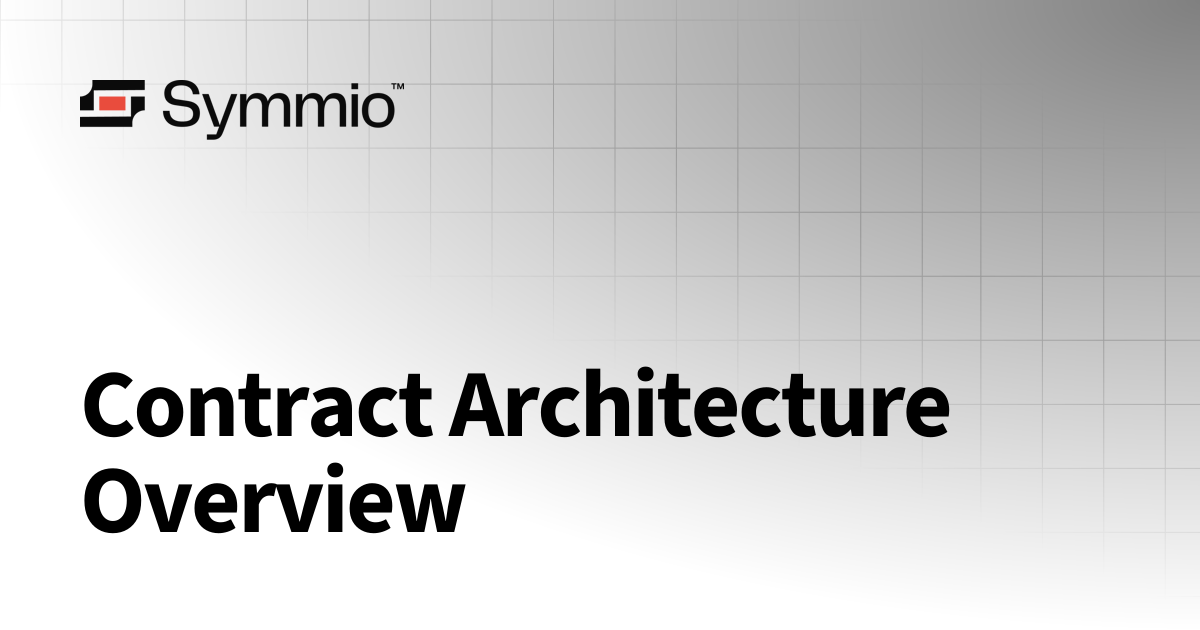 Contract Architecture Overview | SYMMIO Protocol Gitbook